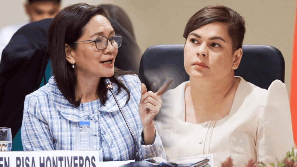 Senator Risa Hontiveros and Vice President Sara Duterte (PHOTOS: SENATE PRIB, FB/DUTERTE)